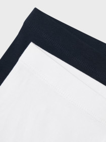 NAME IT 2-Pak Cykelshorts Vivian Dark Sapphire Bright White